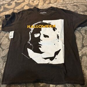 Halloween Movie Graphic Tee - Black